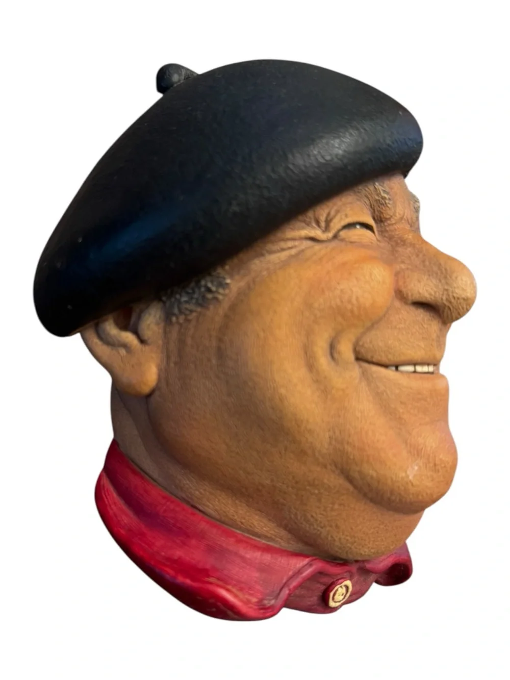 Bossons England PIERRE Chalkware Bust Figurine - Vintage 1971, Congleton